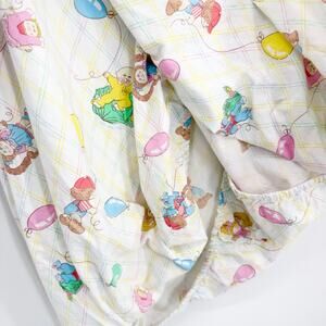Vintage 1983 Cabbage Patch Kids Twin Fitted Sheet 80s Nostalgia Retro Kidcore